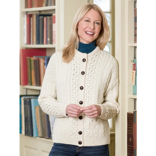 Top 10 ๐ Vermont Country Store ๐ฉ Women's Irish Wool Timeless Cardigan Charcoal ๐ - Image 5