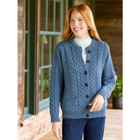 Top 10 ๐ Vermont Country Store ๐ฉ Women's Irish Wool Timeless Cardigan Charcoal ๐ - Image 7