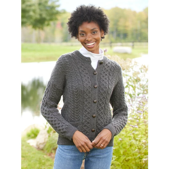 Top 10 ๐ Vermont Country Store ๐ฉ Women's Irish Wool Timeless Cardigan Charcoal ๐ - Image 9