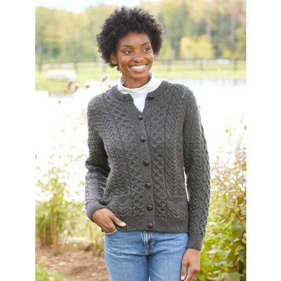 Top 10 ๐ Vermont Country Store ๐ฉ Women's Irish Wool Timeless Cardigan Charcoal ๐ - Image 11