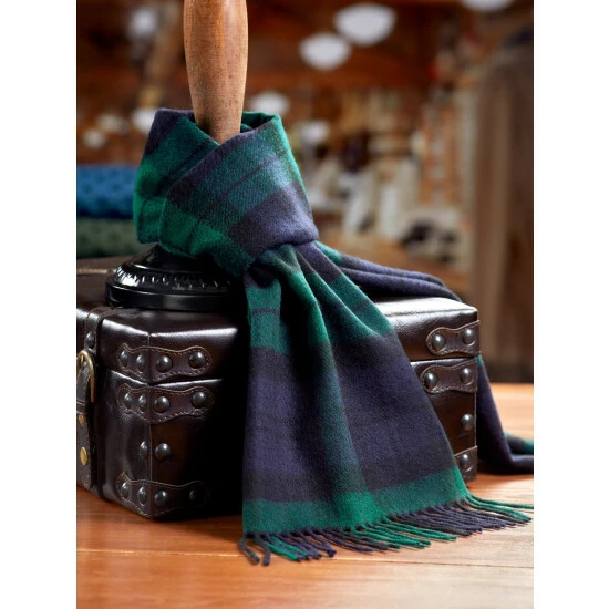 Hot Sale 😉 Vermont Country Store Irish Plaid Lambswool Scarf For Men And 👩 Women 🛒 - Image 3