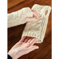 Budget ⌛ Vermont Country Store 👩 Women's Irish Supersoft Wool Hand Warmers Ivory ✨