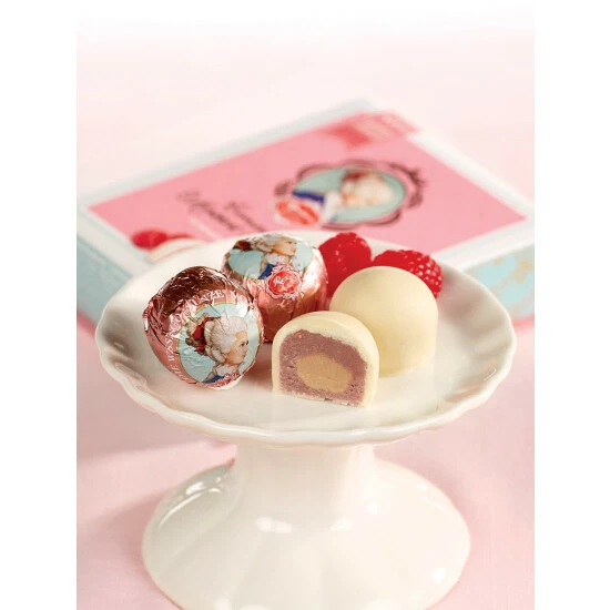 Flash Sale 😀 Reber Constanze White Chocolate And Raspberry Marzipan Kugeln ⌛