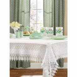 Best deal ๐ Vermont Country Store Keepsake Lace Tablecloth White ๐