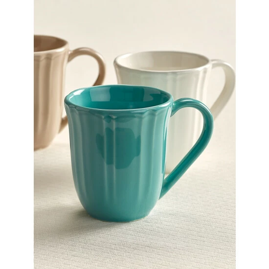 Best Pirce 😉 Vermont Country Store Chloe Coffee Mug, Set Of 4 Turquoise 👏 - Image 3