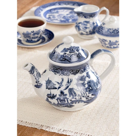 Hot Sale π Vermont Country Store Blue Willow Teapot π - Image 2