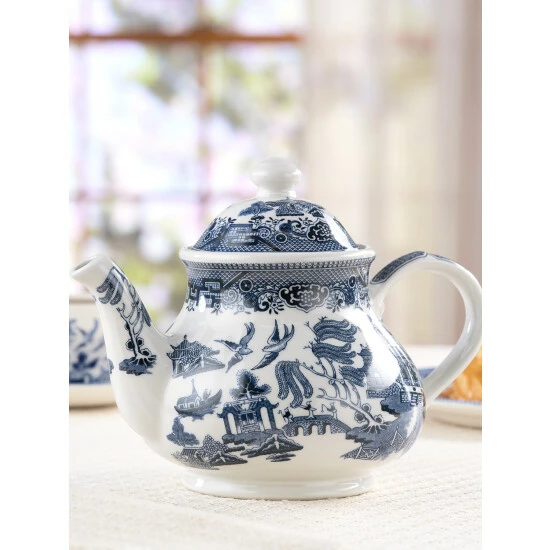 Hot Sale π Vermont Country Store Blue Willow Teapot π - Image 3