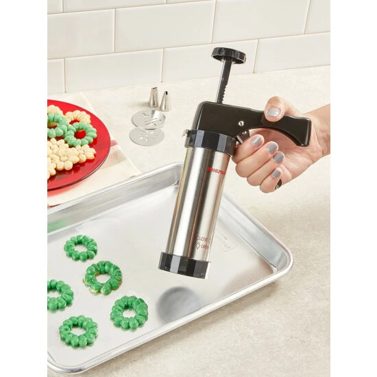Cheap 😍 Norpro Stainless Steel Cookie Press With Icing Tips ✔️